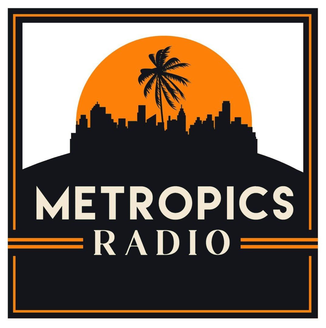 Metropics Radio Orange White logo Metropics Radio Orange White logo